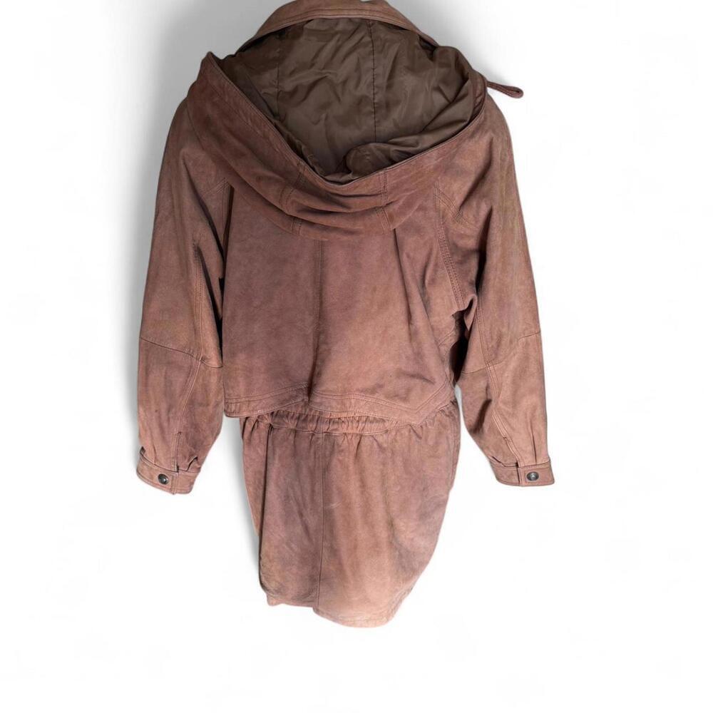 100% leather vintage brown jacket - Picture 3 of 8
